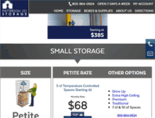 Tablet Screenshot of pattersonselfstorage.com